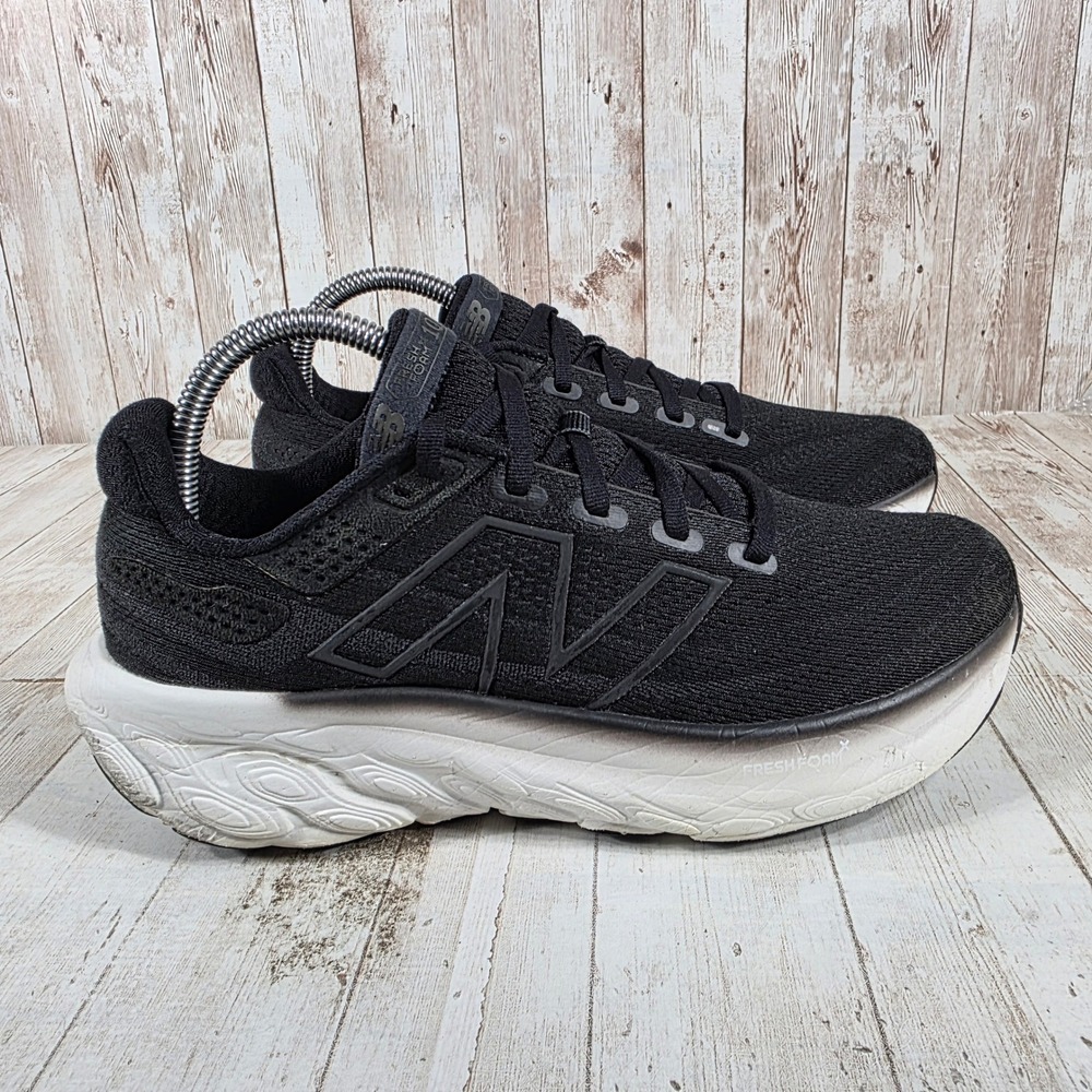 New Balance Fresh Foam X 1080v13 Black White Running Shoes Womens 8 W1080K13
